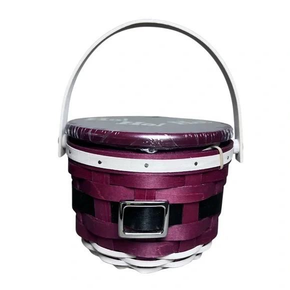 Longaberger NEW 1st Edition 2010 Santa Belly "Ho! Ho! Ho!" Basket Set Christmas - Picture 1 of 16